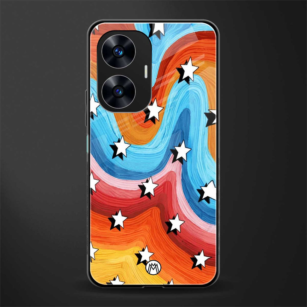 lost in paradise back phone cover | glass case for realme c55