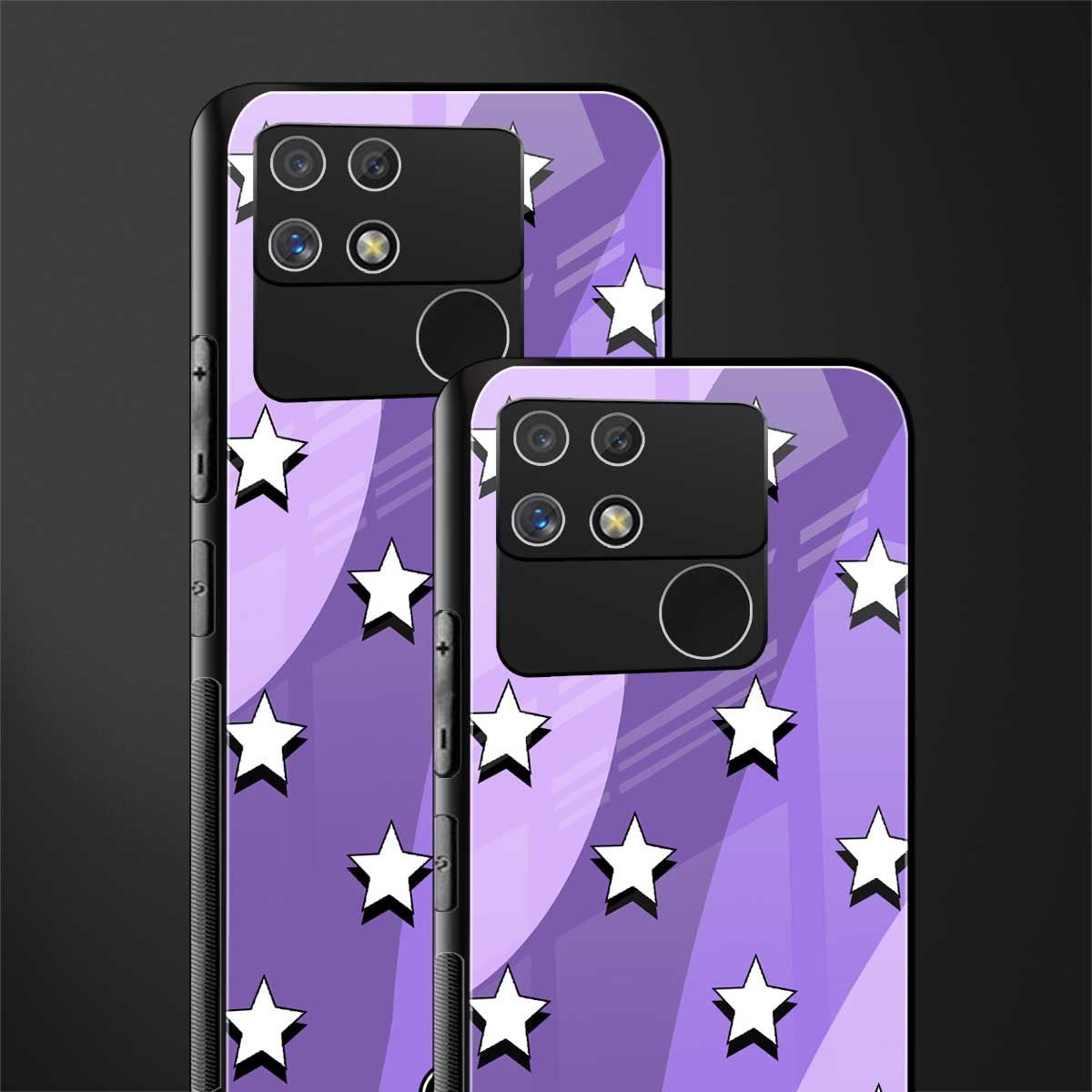 lost in paradise grape edition back phone cover | glass case for realme narzo 50a