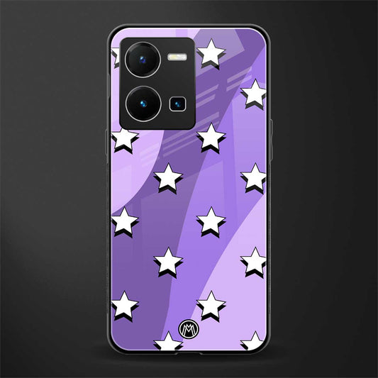 lost in paradise grape edition back phone cover | glass case for vivo y35 4g