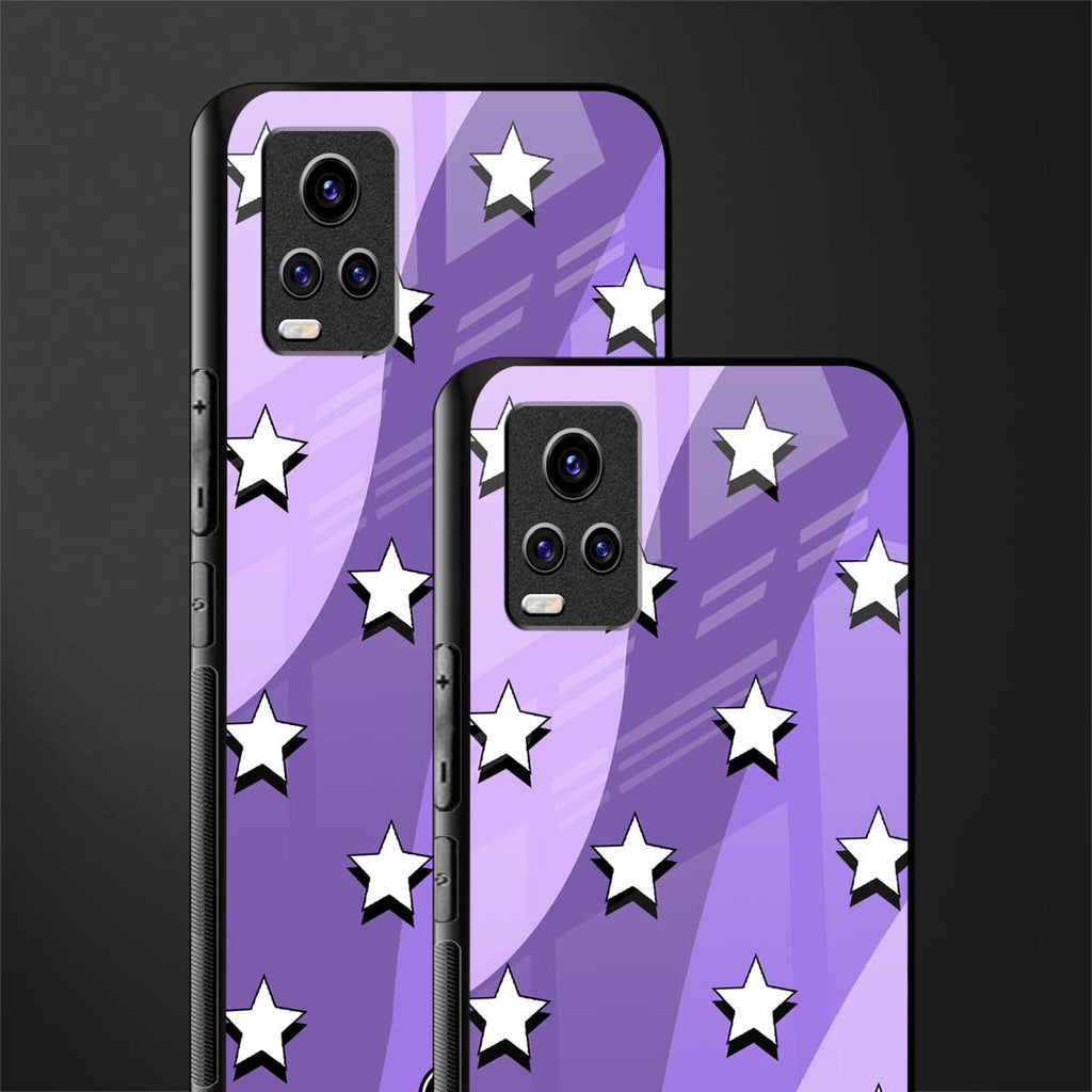 lost in paradise grape edition back phone cover | glass case for vivo v21e 4g