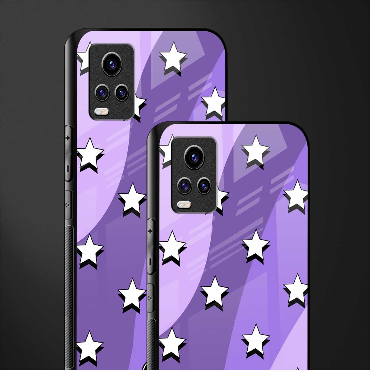 lost in paradise grape edition back phone cover | glass case for vivo v21e 4g