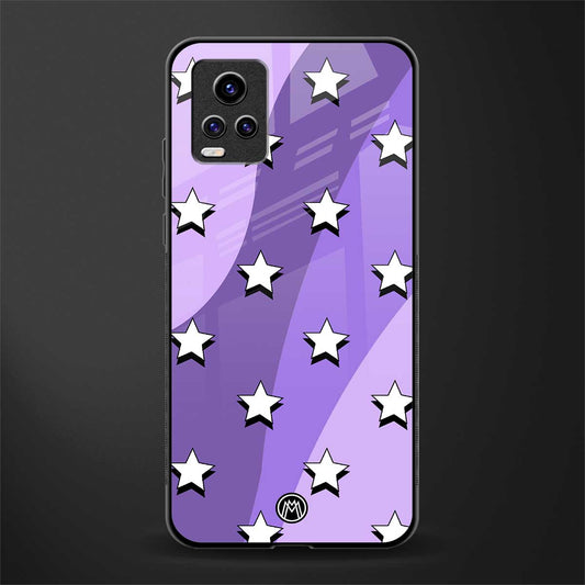 lost in paradise grape edition back phone cover | glass case for vivo v21e 4g