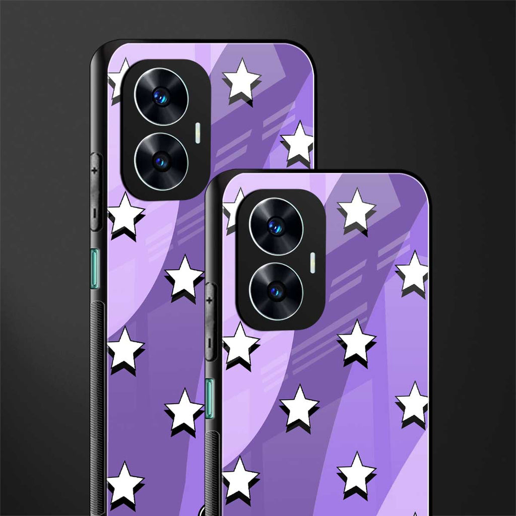 lost in paradise grape edition back phone cover | glass case for realme c55