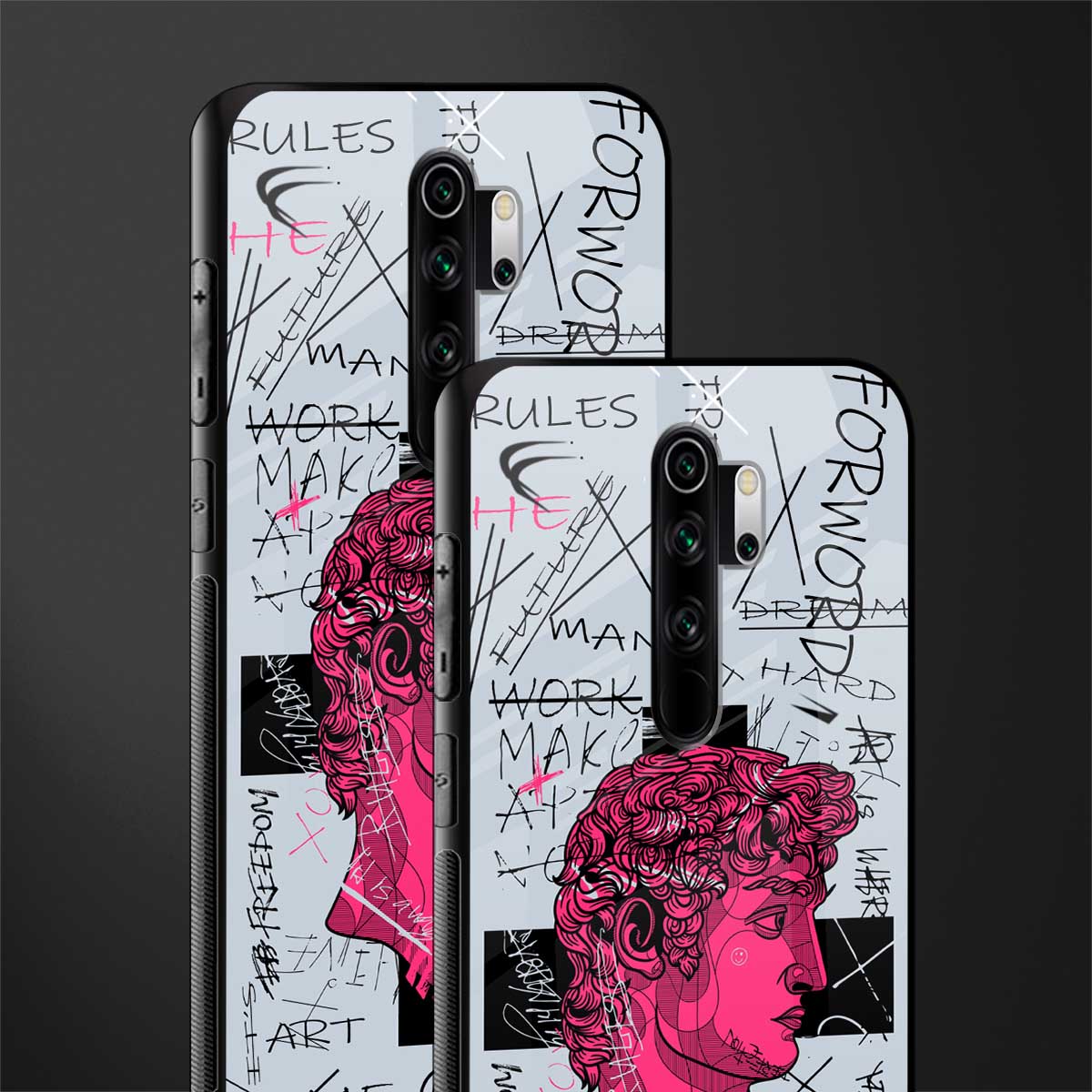lost in reality david glass case for redmi note 8 pro image-2