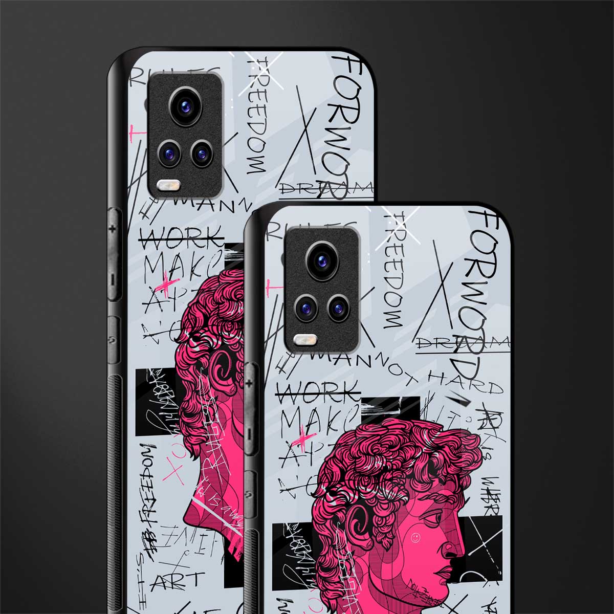 lost in reality david back phone cover | glass case for vivo y73