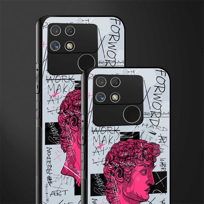 lost in reality david back phone cover | glass case for realme narzo 50a