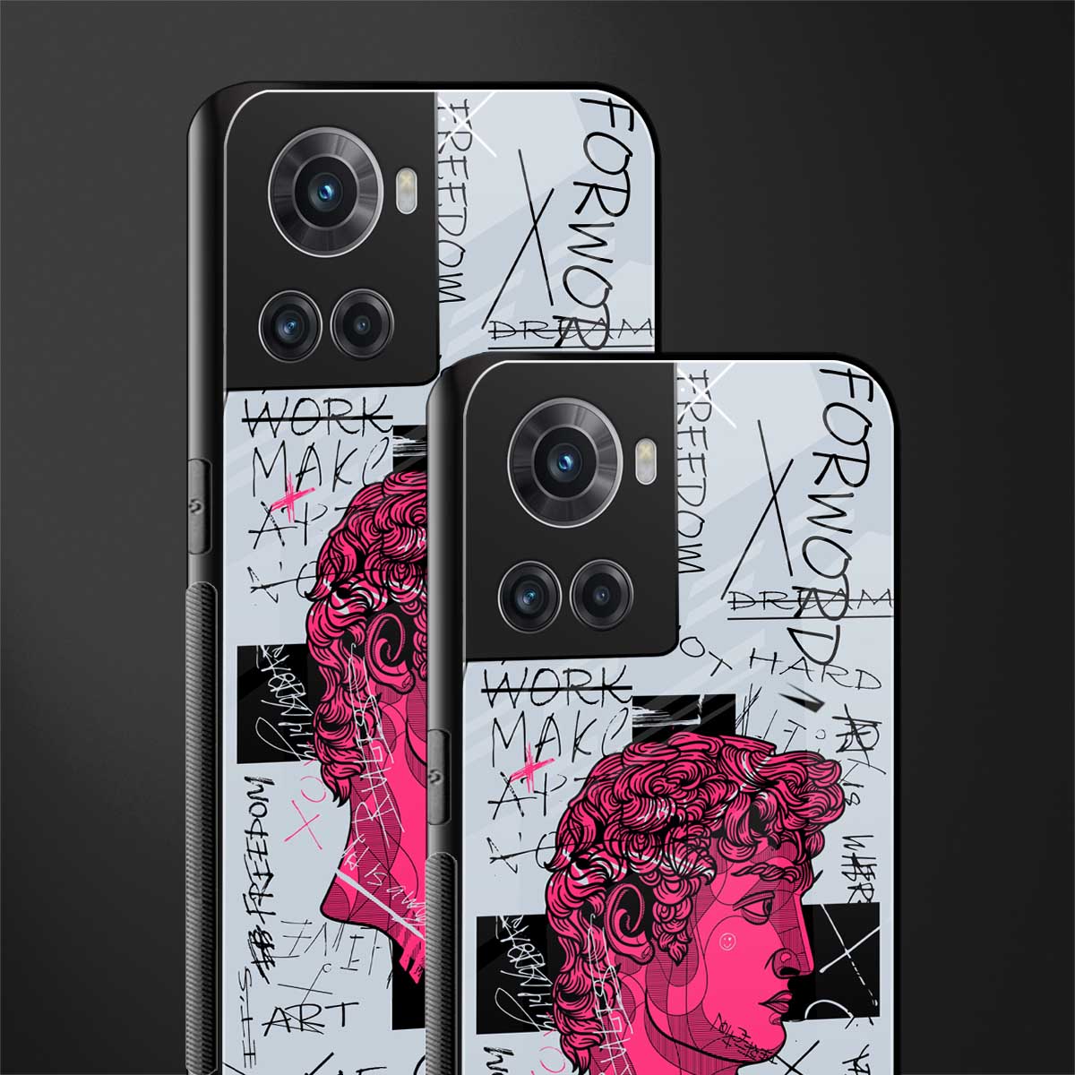 lost in reality david back phone cover | glass case for oneplus 10r 5g