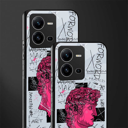 lost in reality david back phone cover | glass case for vivo v25-5g