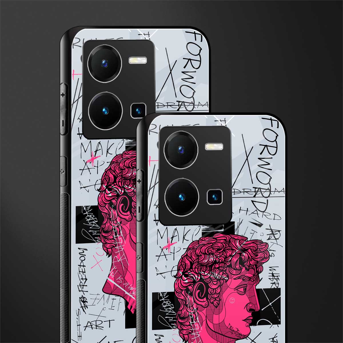 lost in reality david back phone cover | glass case for vivo y35 4g