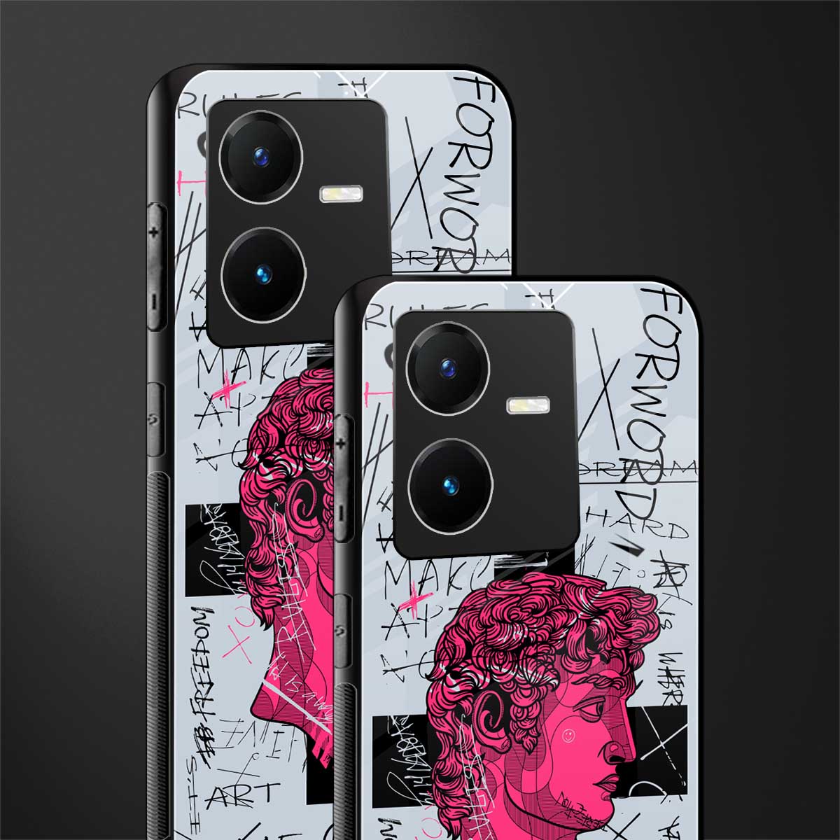 lost in reality david back phone cover | glass case for vivo y22
