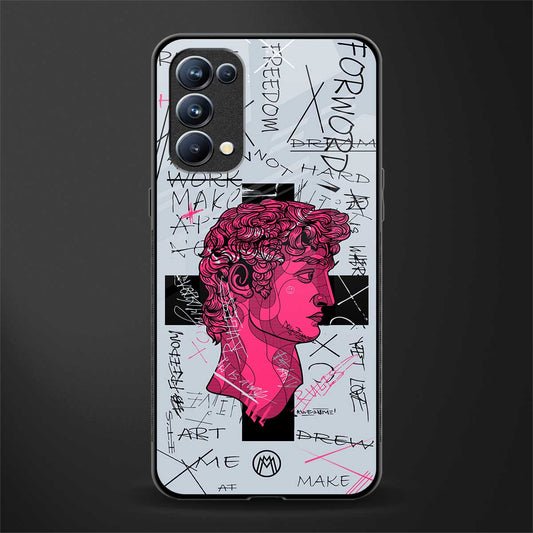 lost in reality david back phone cover | glass case for oppo reno 5