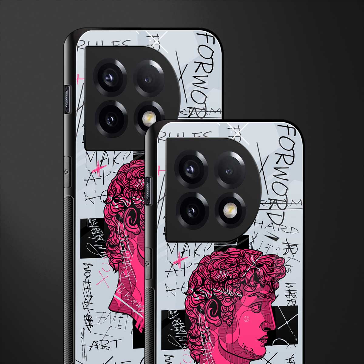 lost in reality david back phone cover | glass case for oneplus 11