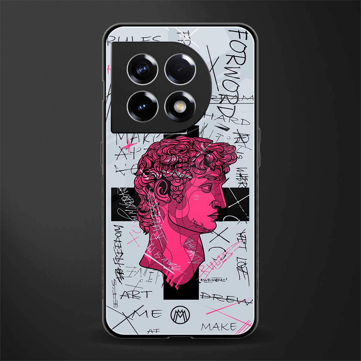 lost in reality david back phone cover | glass case for oneplus 11