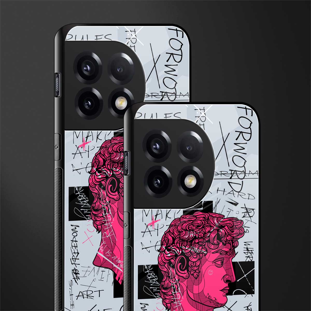 lost in reality david back phone cover | glass case for oneplus 11r