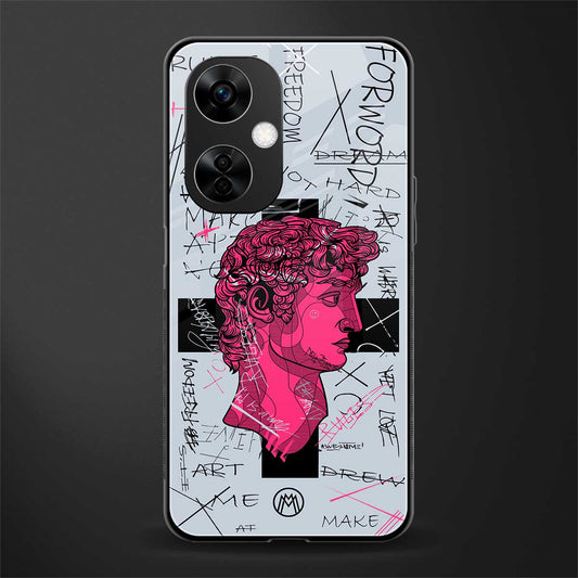 lost in reality david back phone cover | glass case for oneplus nord ce 3 lite