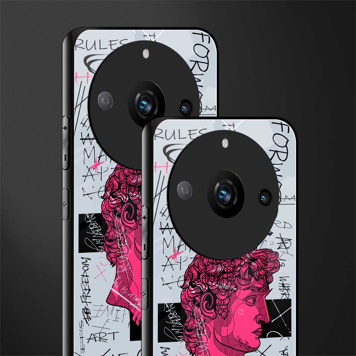 lost in reality david back phone cover | glass case for realme 11 pro 5g