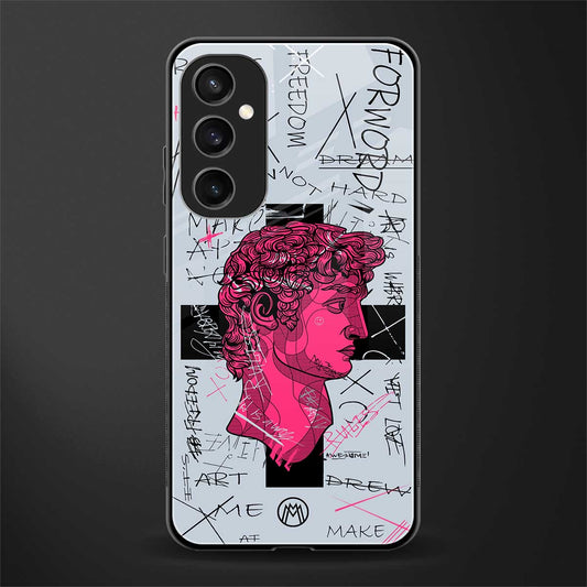 lost in reality david back phone cover | glass case for samsung galaxy s23 fe 5g