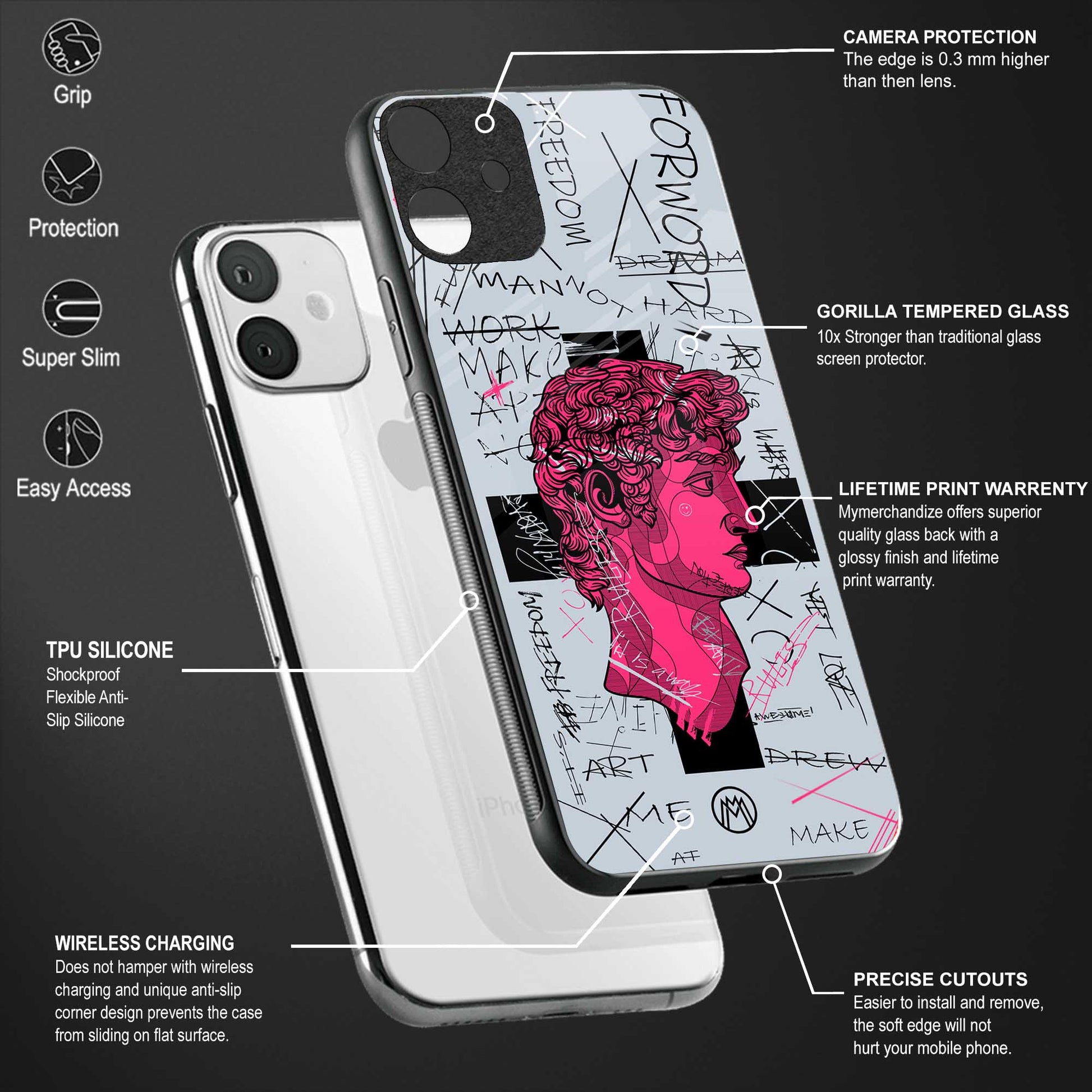 lost in reality david glass case for iphone 8 plus image-4