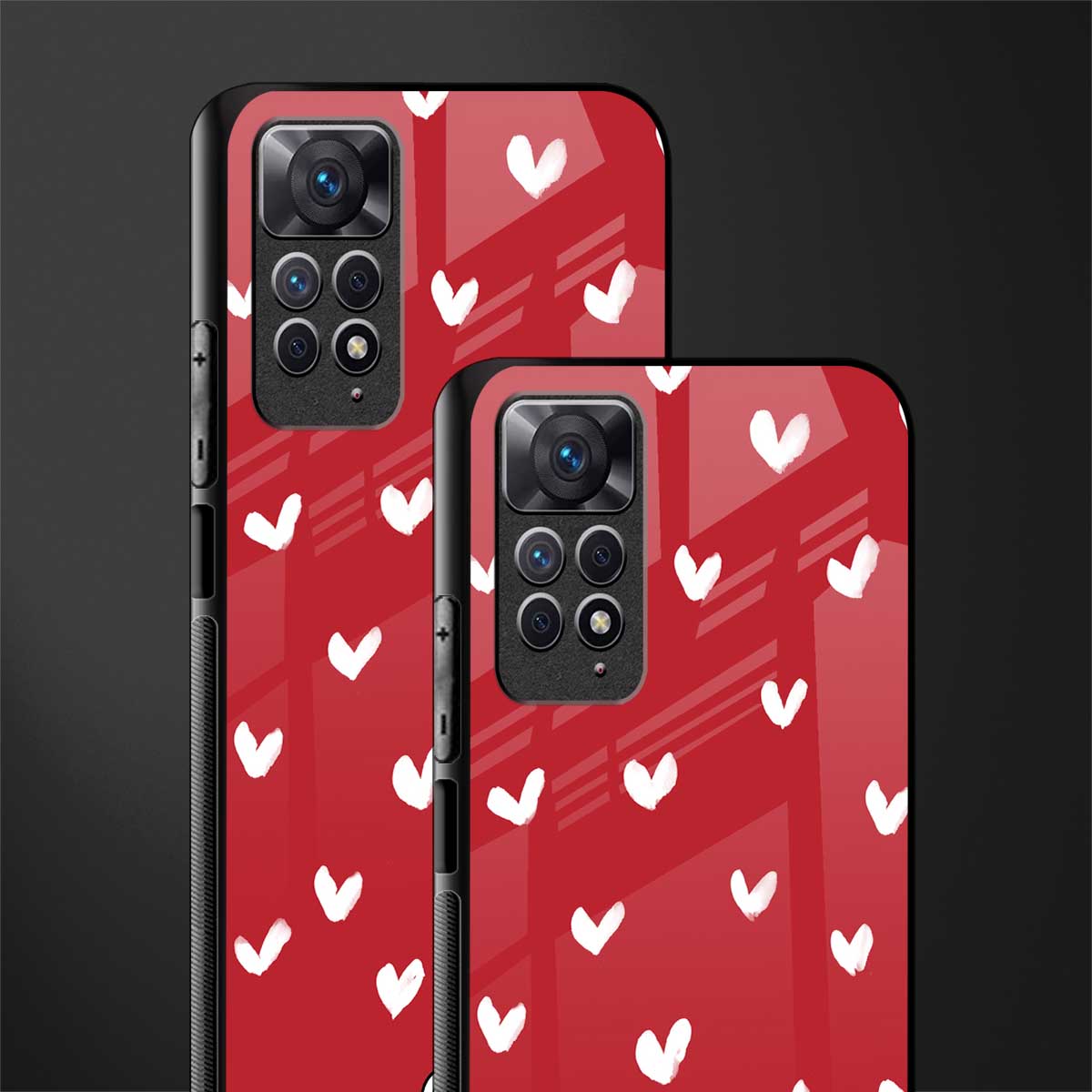 love is love red edition back phone cover | glass case for redmi note 11 pro plus 4g/5g