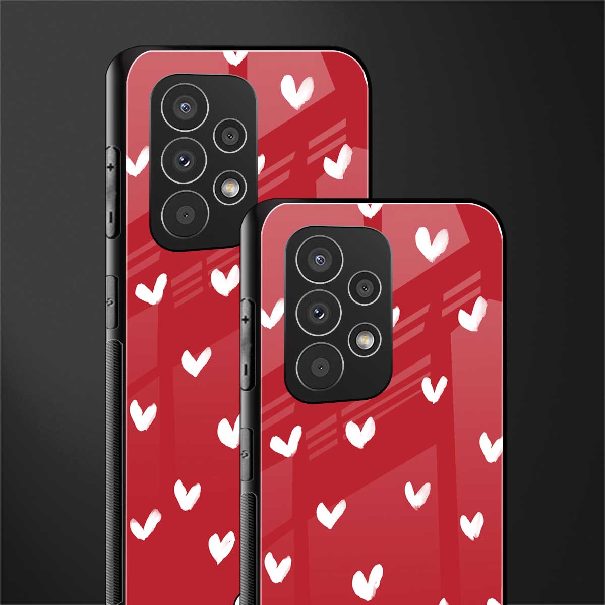 love is love red edition back phone cover | glass case for samsung galaxy a73 5g