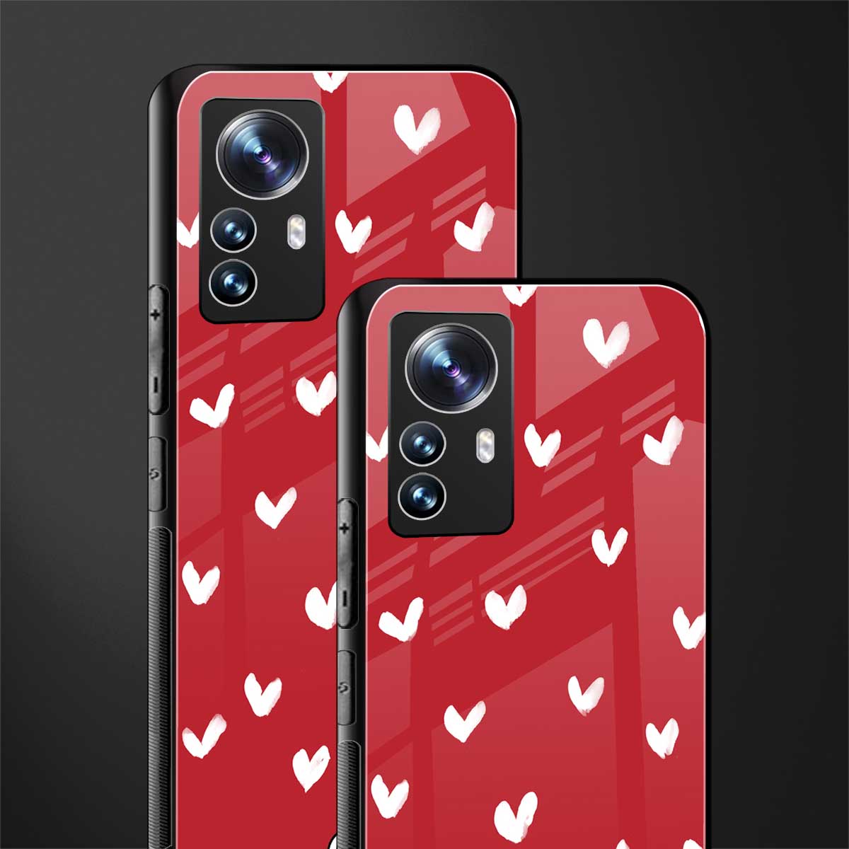 love is love red edition back phone cover | glass case for xiaomi 12 pro