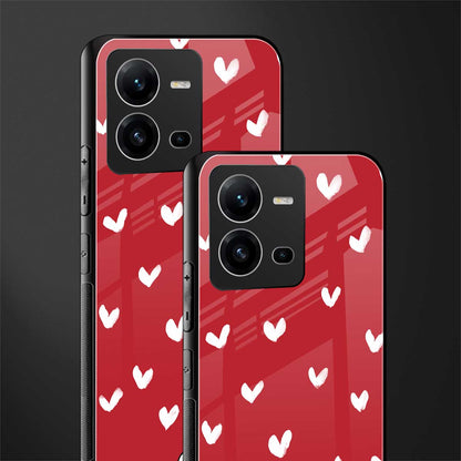 love is love red edition back phone cover | glass case for vivo v25-5g