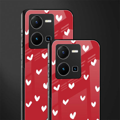 love is love red edition back phone cover | glass case for vivo y35 4g