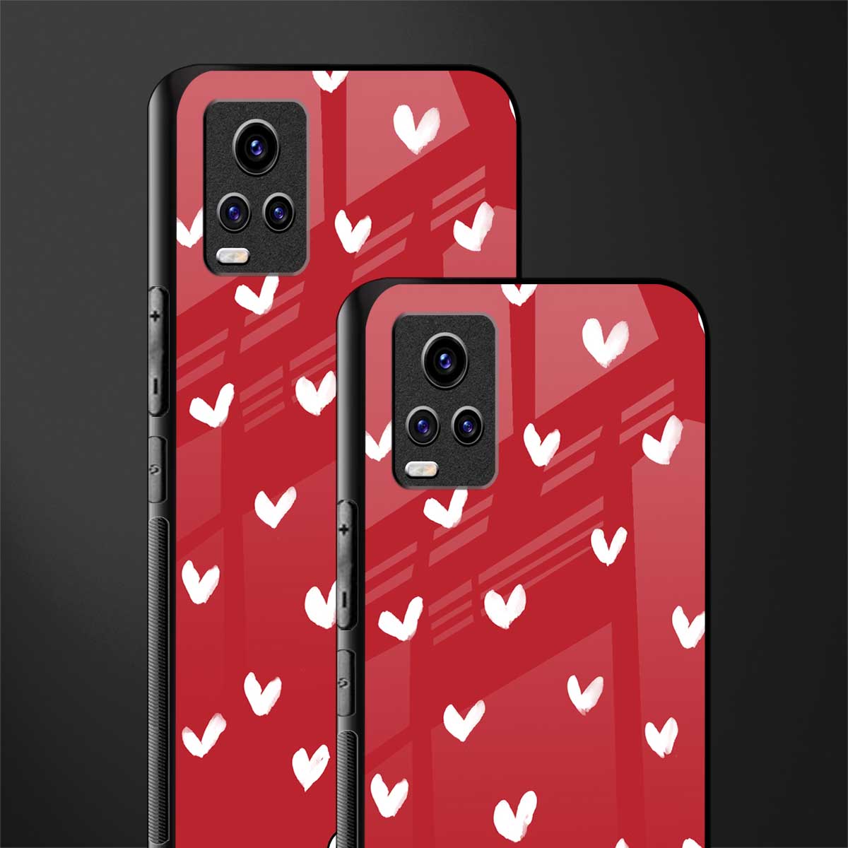 love is love red edition back phone cover | glass case for vivo v21e 4g