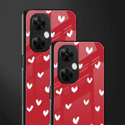 love is love red edition back phone cover | glass case for oneplus nord ce 3 lite