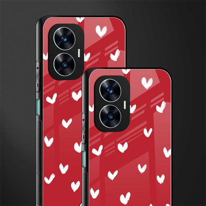 love is love red edition back phone cover | glass case for realme c55