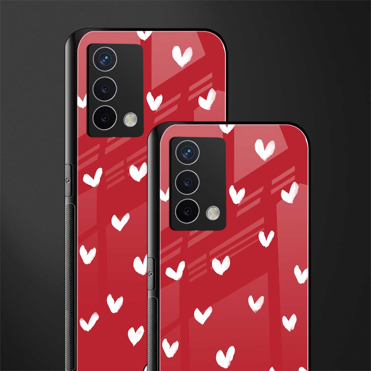 love is love red edition back phone cover | glass case for oppo a74 4g