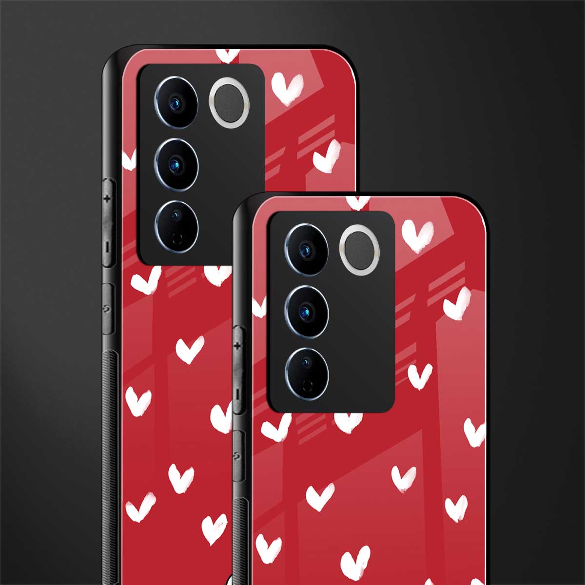 love is love red edition back phone cover | glass case for vivo v27 pro 5g
