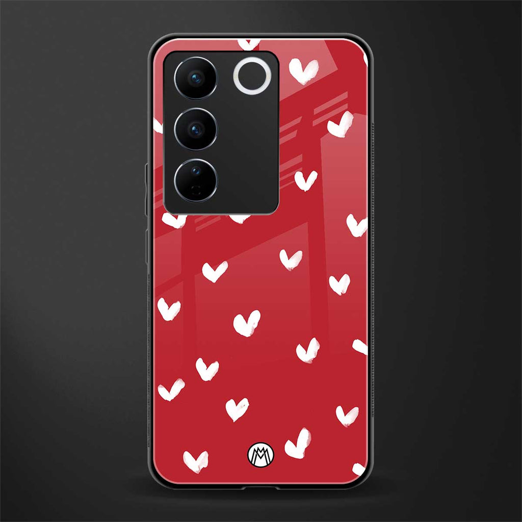 love is love red edition back phone cover | glass case for vivo v27 pro 5g