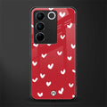 love is love red edition back phone cover | glass case for vivo v27 pro 5g