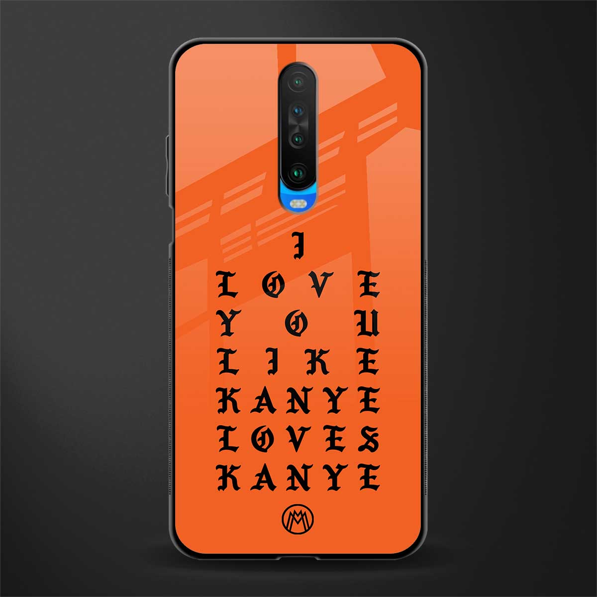 love like kanye glass case for poco x2 image
