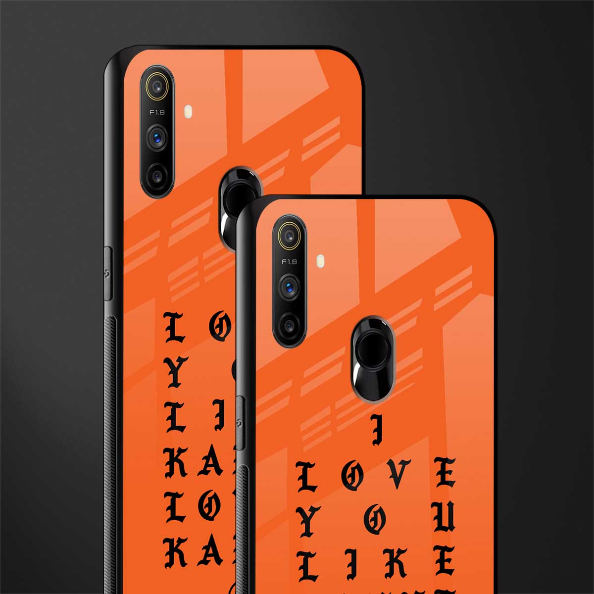 love like kanye glass case for realme narzo 20a image-2