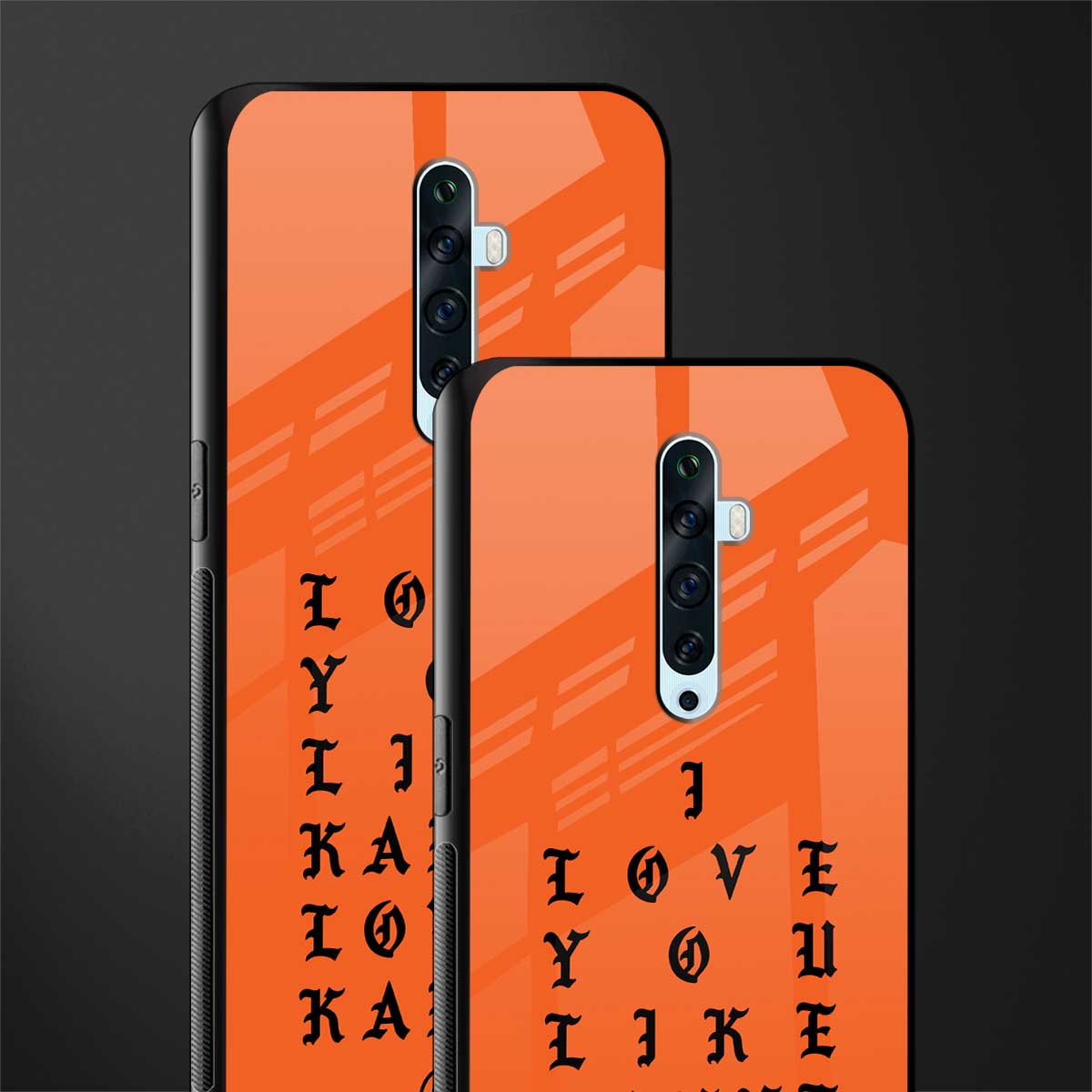 love like kanye glass case for oppo reno 2z image-2