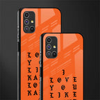 love like kanye glass case for samsung galaxy m51 image-2