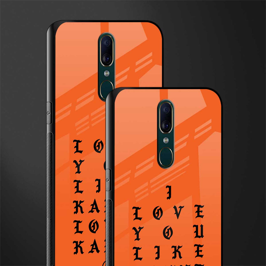 love like kanye glass case for oppo f11 image-2