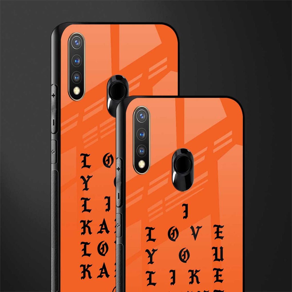 love like kanye glass case for vivo u20 image-2