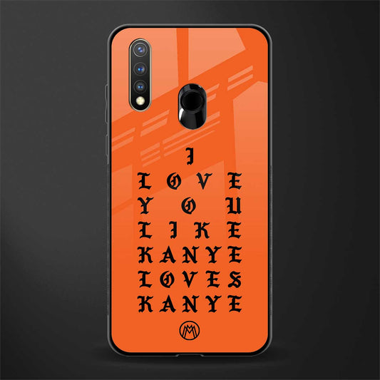 love like kanye glass case for vivo u20 image