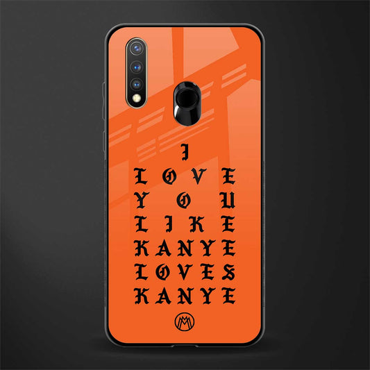 love like kanye glass case for vivo y19 image