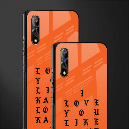 love like kanye glass case for vivo z1x image-2