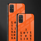 love like kanye glass case for samsung galaxy a51 image-2