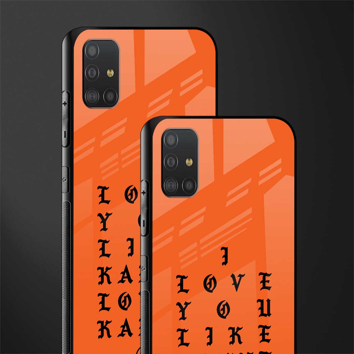 love like kanye glass case for samsung galaxy a51 image-2