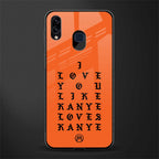 love like kanye glass case for samsung galaxy a20 image