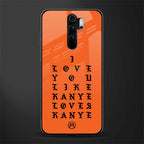love like kanye glass case for redmi note 8 pro image