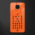 love like kanye glass case for redmi note 9 pro image
