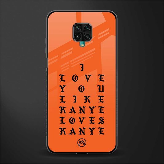 love like kanye glass case for redmi note 9 pro max image