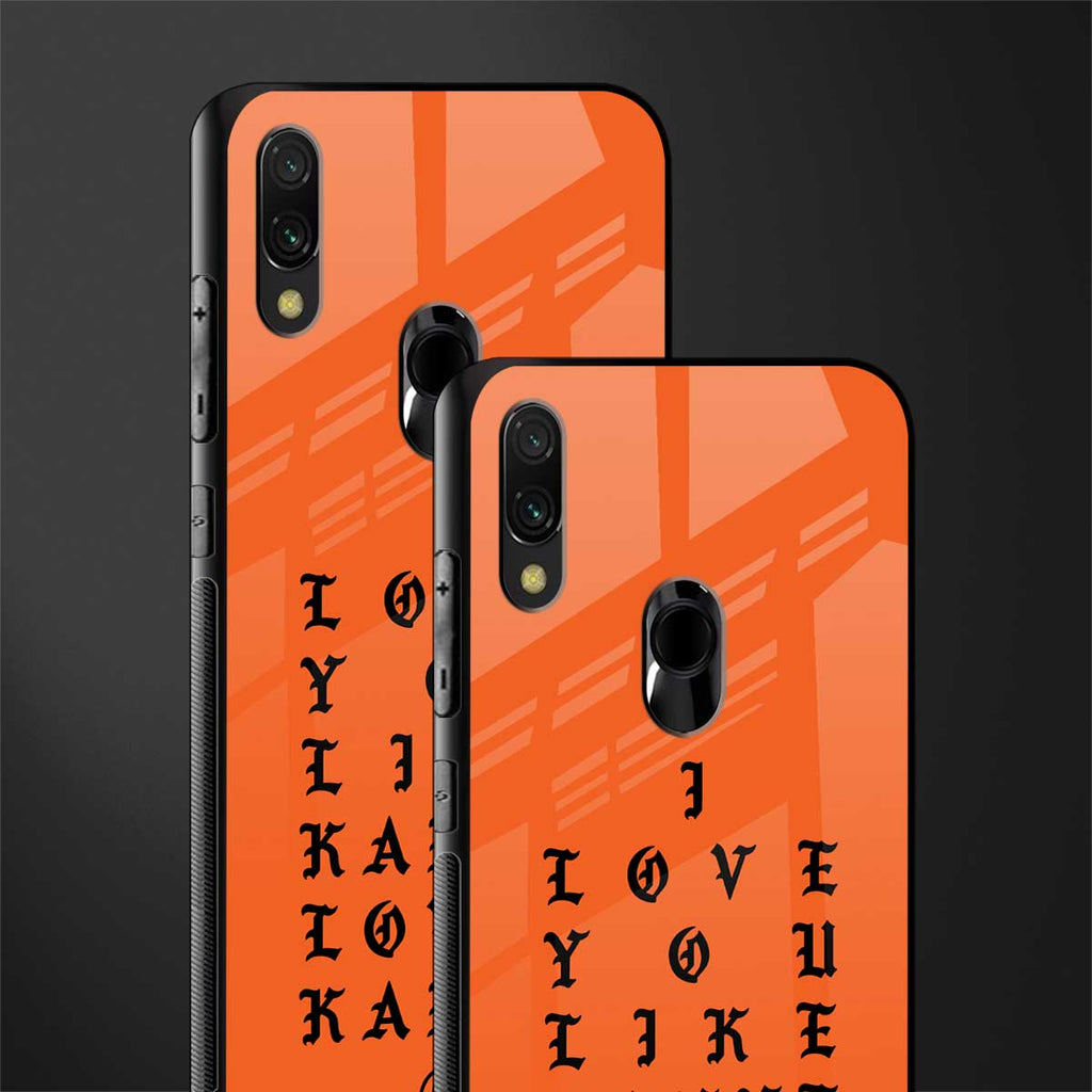 love like kanye glass case for redmi note 7 pro image-2